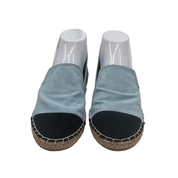 Zara Trafaluc Blue Cap Toe Espadrille Flats Size 37 Women’s - Picture 3 of 10